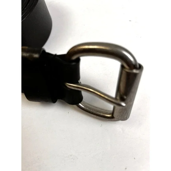 Cabela's Leather Belt Men's 38 Brown Silver 1.5" Wide Outdoors Work Utility - Picture 3 of 4